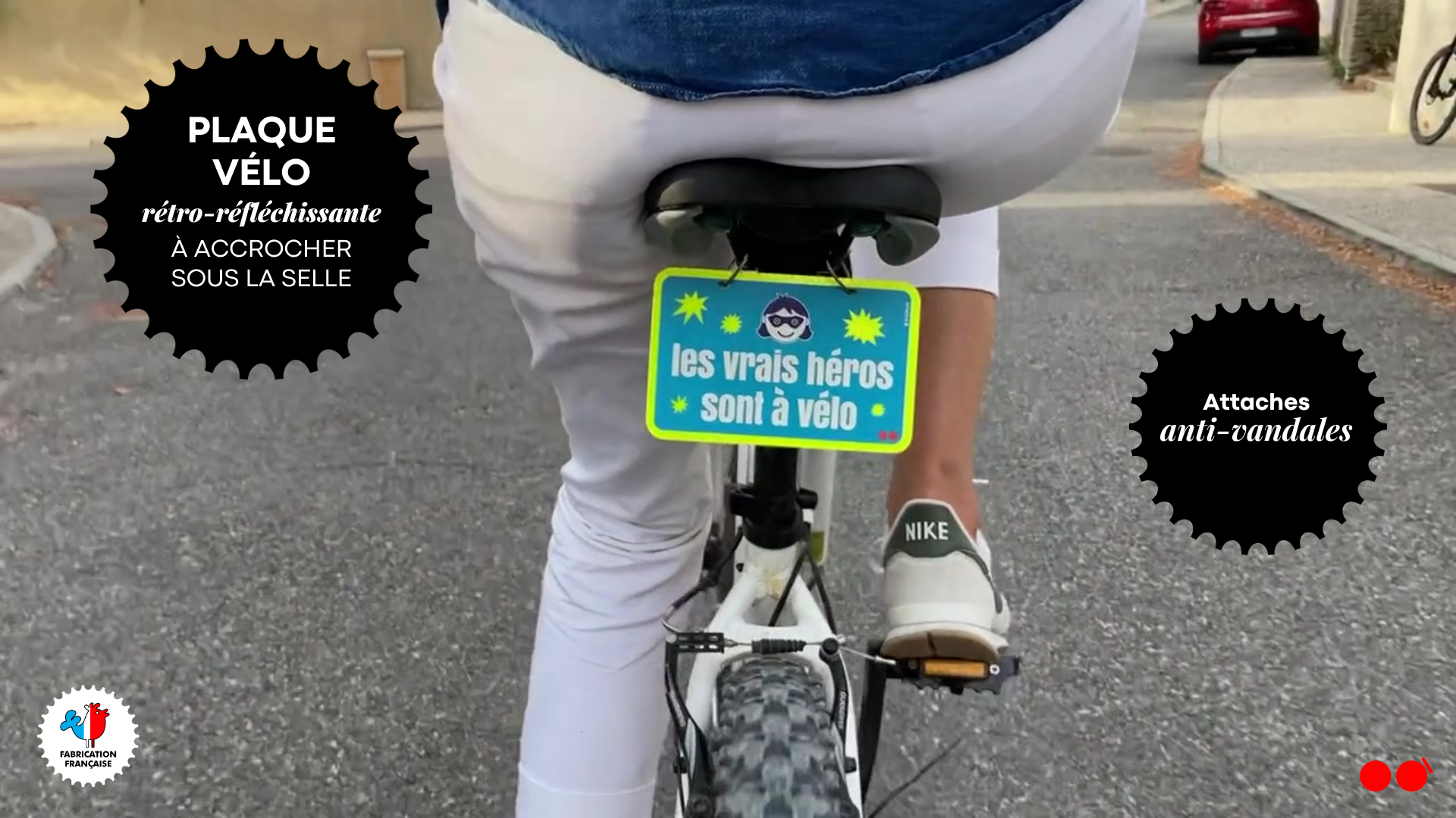 Plaque De Cadre Vélo - OPS - Hauteur 57 Mm - Cyclisme